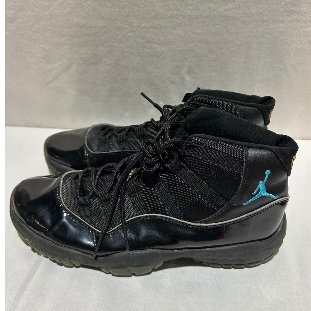 Jordan Air Jordan 11 Retro Gamma Blue Mens 11 Black 378037-063 High Top‎